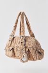 BDG Printed Denim Duffle Shoulder Bag