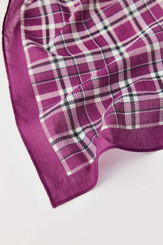 Plaid Cotton Bandana #1
