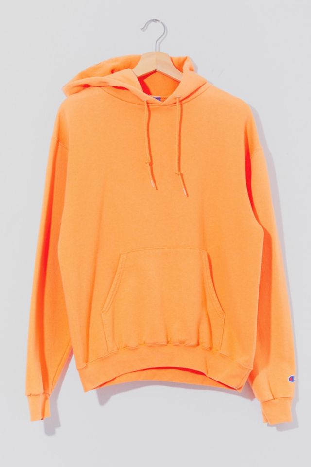 Vintage Y2K Distressed Champion Orange Sun Fade Sweatshirt