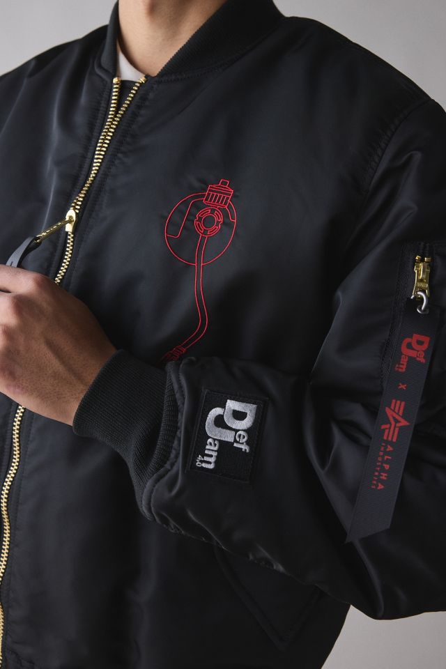 Alpha Industries Def Jam 40th Anniversary MA-1 Bomber Jacket #3