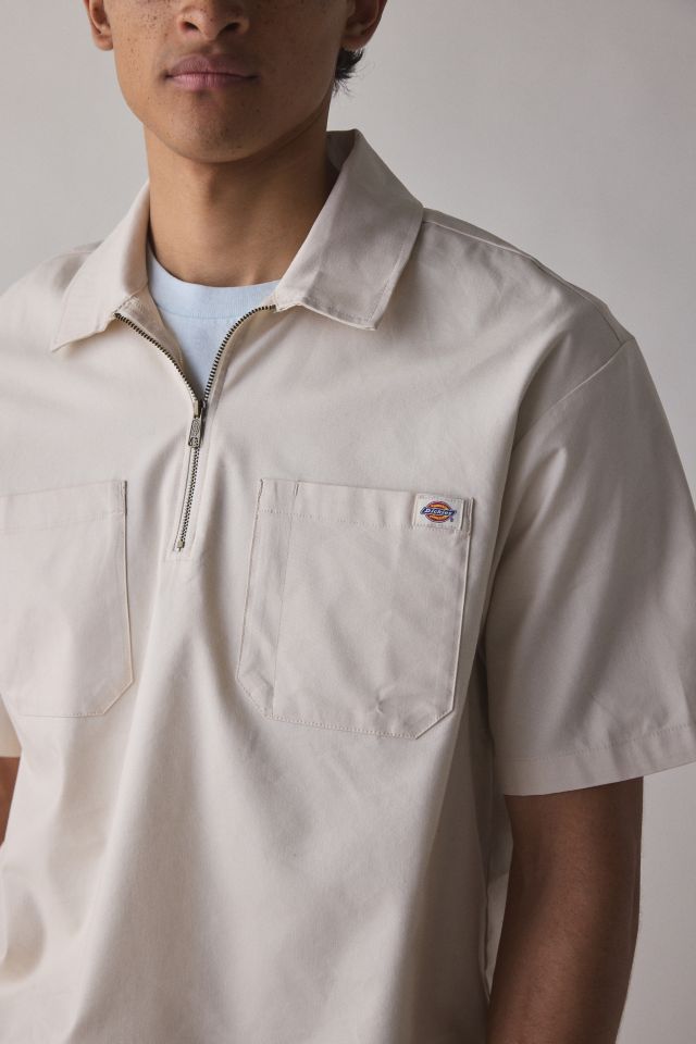 Dickies Ranch Quarter Zip Short Sleeve Shirt | Urban