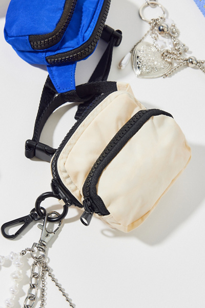 BAGGU UO EXCLUSIVE DEADSTOCK FANNY PACK BAG CHARM IN IVORY, WOMEN'S AT URBAN OUTFITTERS