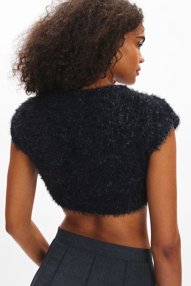 Kimchi Blue Ava Cropped Cap Sleeve Bolero Cardigan Urban Outfitters