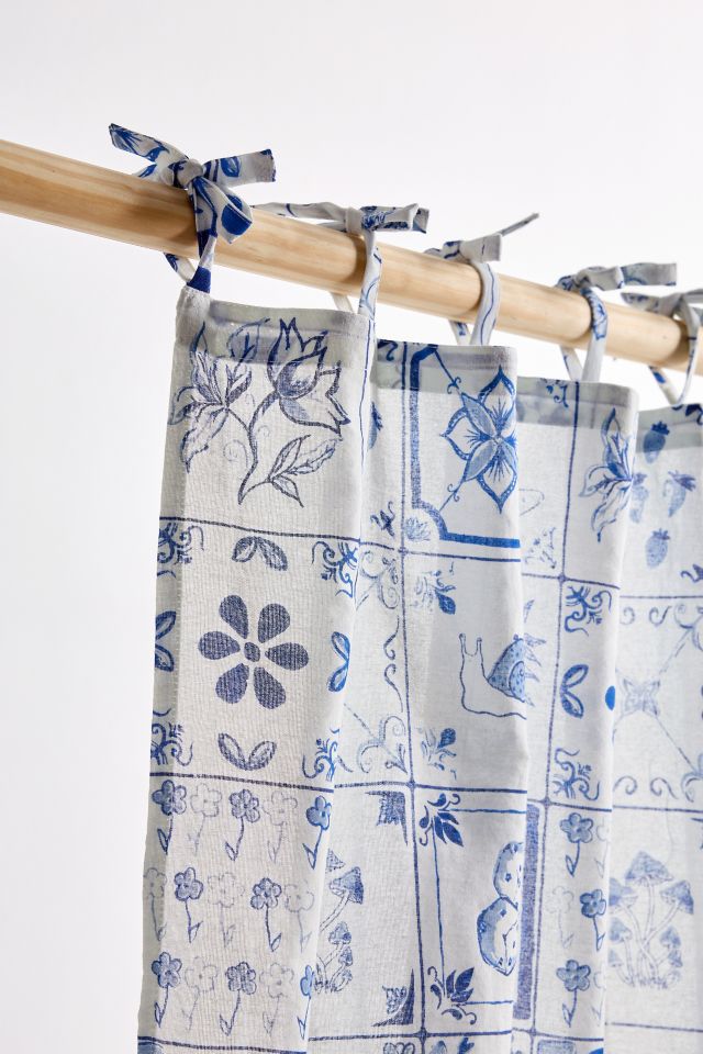 Mariana Tile Patterned Café Curtain Set #3