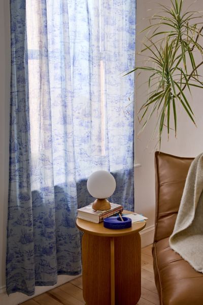 Western Toile Patterned Window Panel