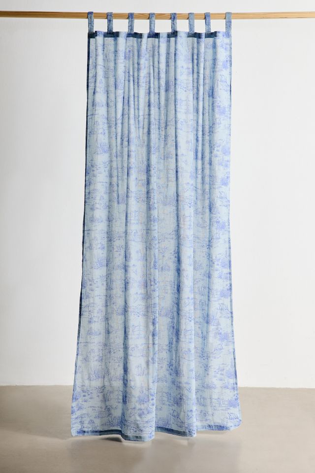 Western Toile Patterned Window Panel #1