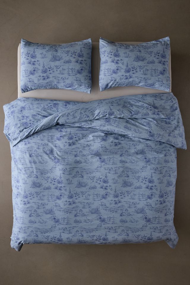 Western Toile Duvet Cover Set #2
