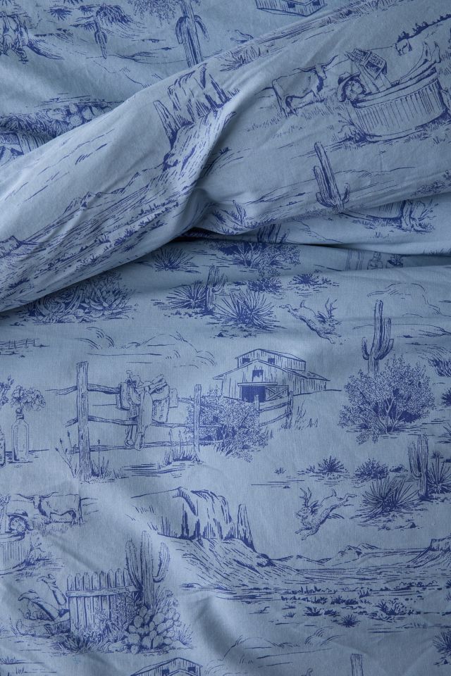 Western Toile Duvet Cover Set #3
