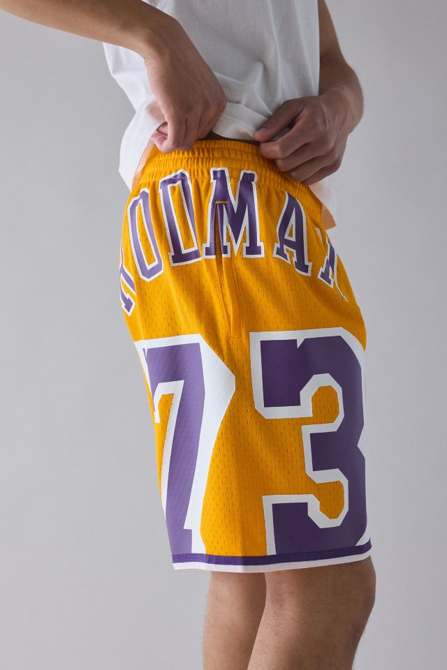 Mitchell & Ness NBA Los Angeles Lakers Dennis Rodman Maxxed Basketball Short #3