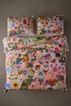 Curious Collage Breezy Cotton Percale Duvet Cover
