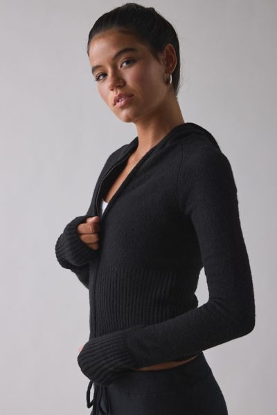 BDG Monet Knit Full-Zip Hoodie Sweater