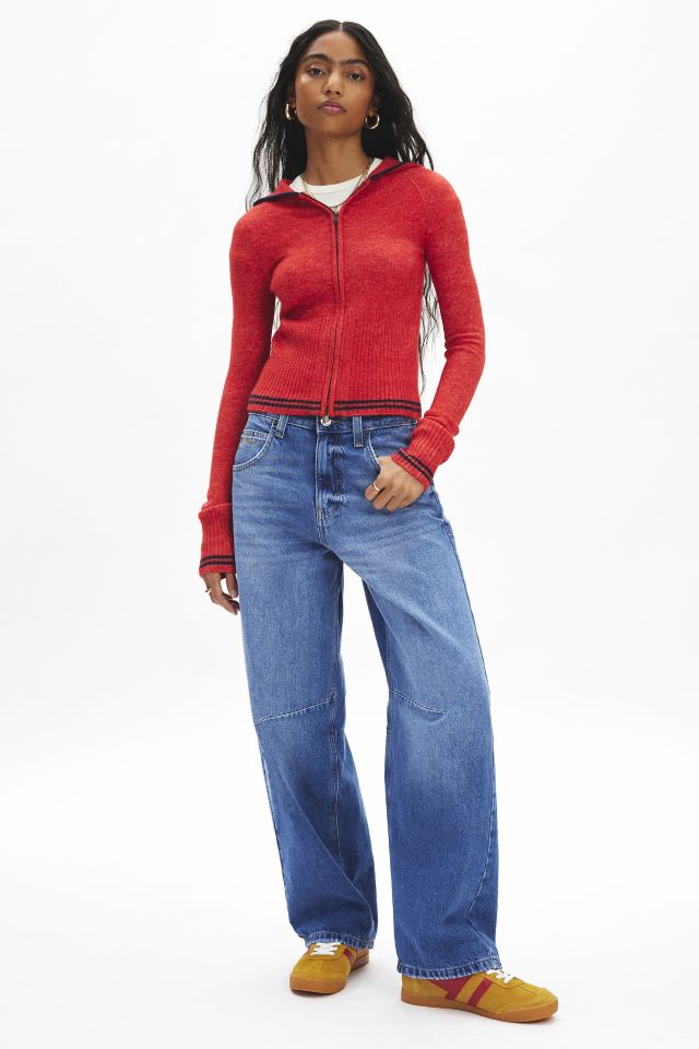BDG Monet Knit Full-Zip Hoodie Sweater #1