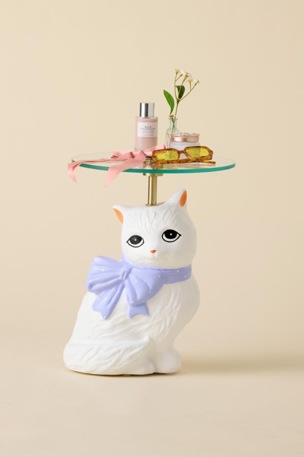 Adelaide Cat Sculpture Side Table