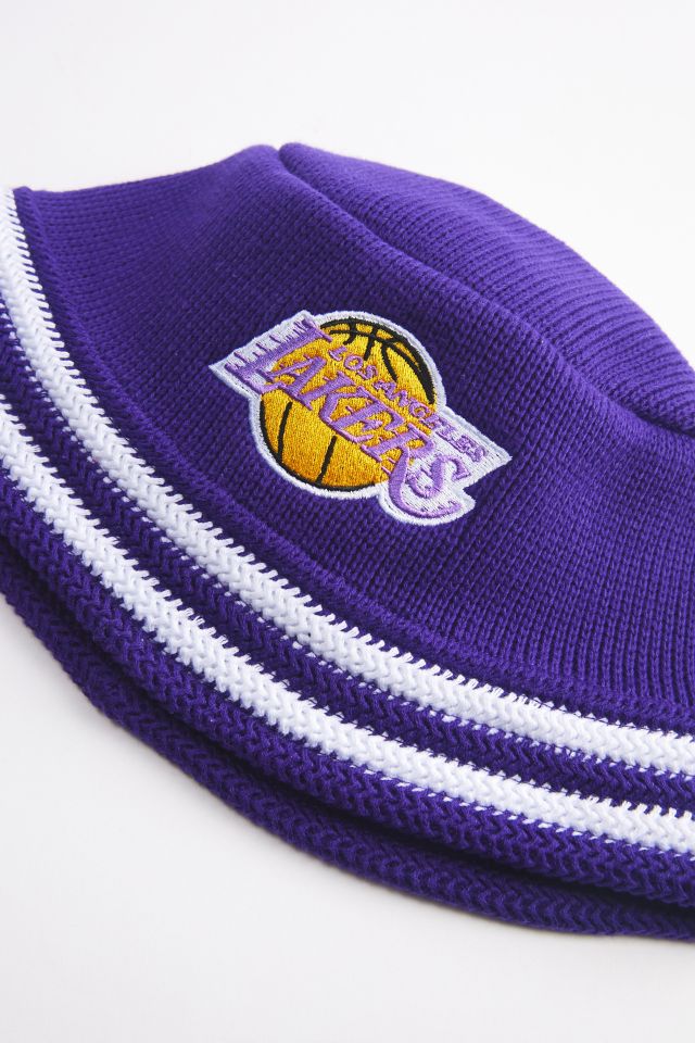 Chapeau cloche en tricot NBA Knucket Los Angeles Lakers Mitchell & Ness #1