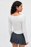 Kimchi Blue Quinn Ribbed Long Sleeve Top