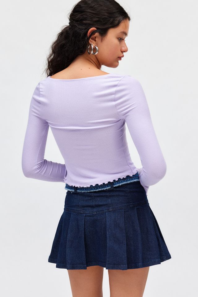 Kimchi Blue Quinn Ribbed Long Sleeve Top #3