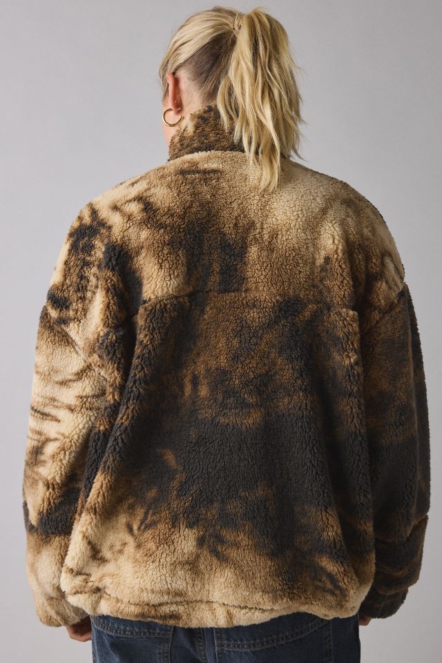 BDG Mae Printed Piled Fleece Zip-Up Jacket #2
