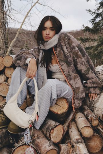 Out From Under River Ruffle Lace Trim Slip Dress