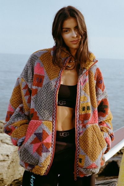 Edikted Sequin Fringe Knit Poncho