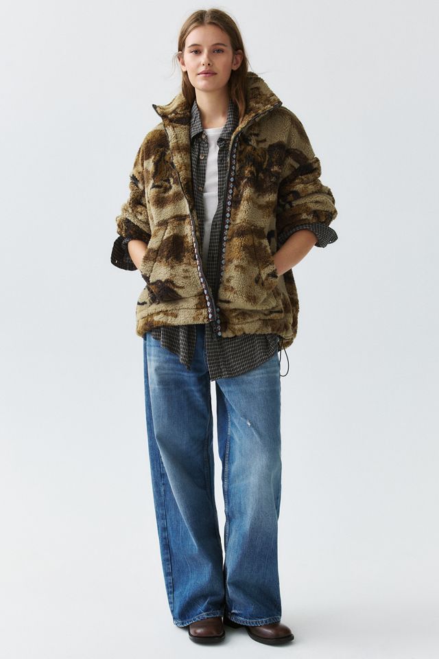 Veste à glissière en molleton imprimé Mae BDG #1