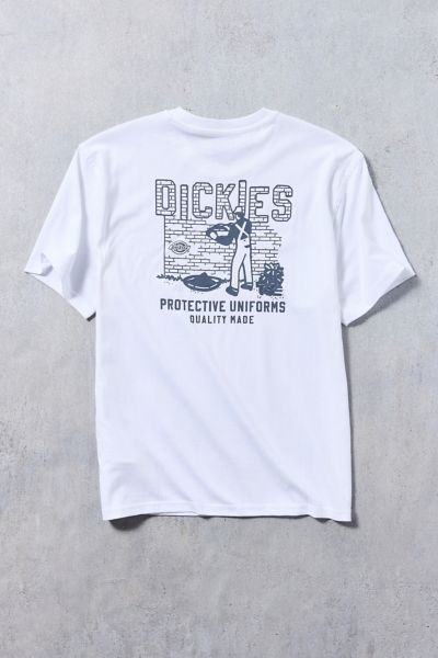 Dickies Bricklane Graphic Tee In White, Men's At Urban Outfitters