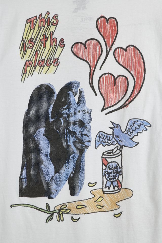 Pabst Blue Ribbon Heart Tee #2