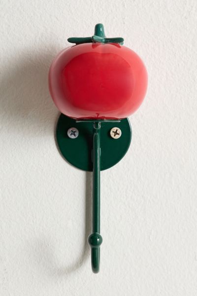 Urban Outfitters Tomato Wall Hook In Red At