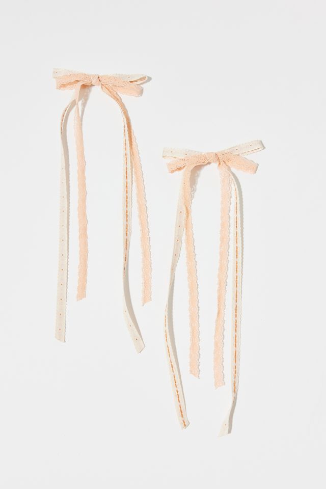 Ensemble de Pinces à Cheveux à Nœud en Ruban à Double Couche #1