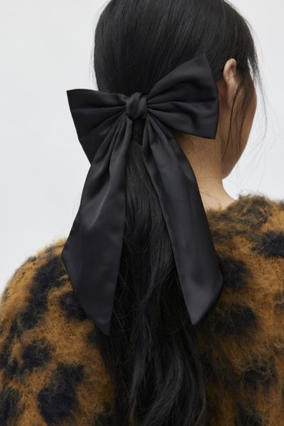 Matte Satin Hair Bow Clip