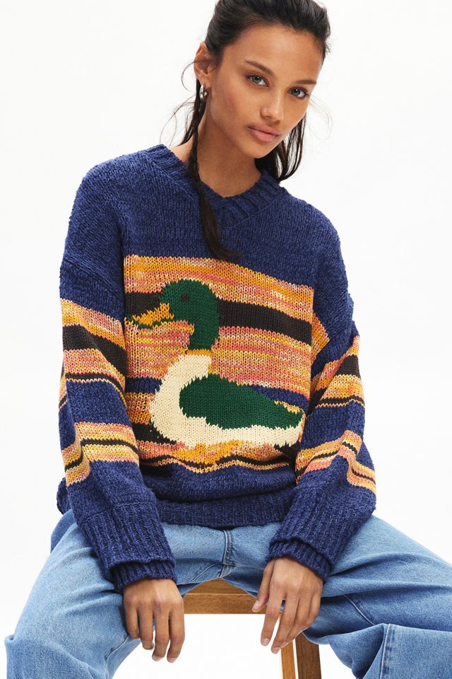 BDG Hunting Printed Knit Oversized Sweater | Urban Outfitters BDG Hunting Printed Knit Oversized Sweater | Urban Outfitters