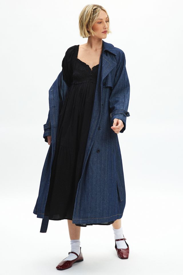 Kimchi Blue Fiona Long Sleeve Babydoll Midi Dress | Urban Outfitters