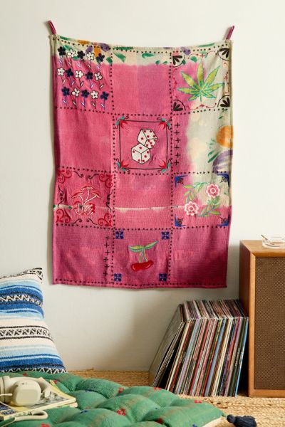 ReMADE By UO Remnants Tapisserie Kantha Brodée