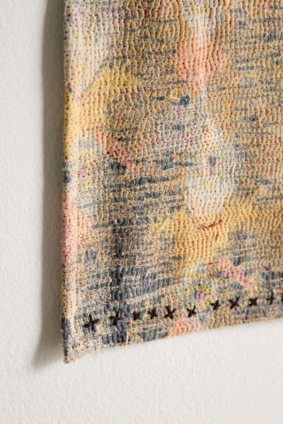 ReMADE By UO Remnants Embroidered Kantha Tapestry
