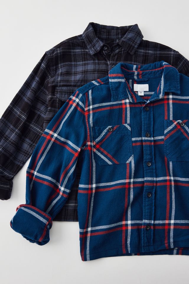 Urban Renewal Remade Fitted Flannel Shirt #1