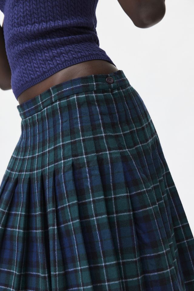 Urban Renewal Remade Raw Cut Plaid Midi Skirt Urban Outfitters Canada