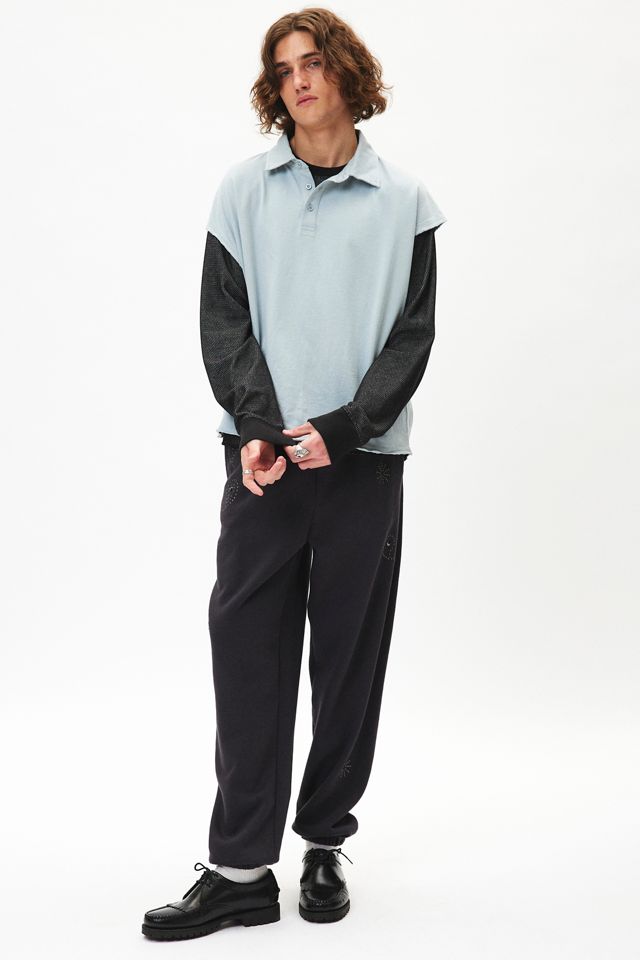 BDG Cutoff Raw Hem Polo Shirt #2