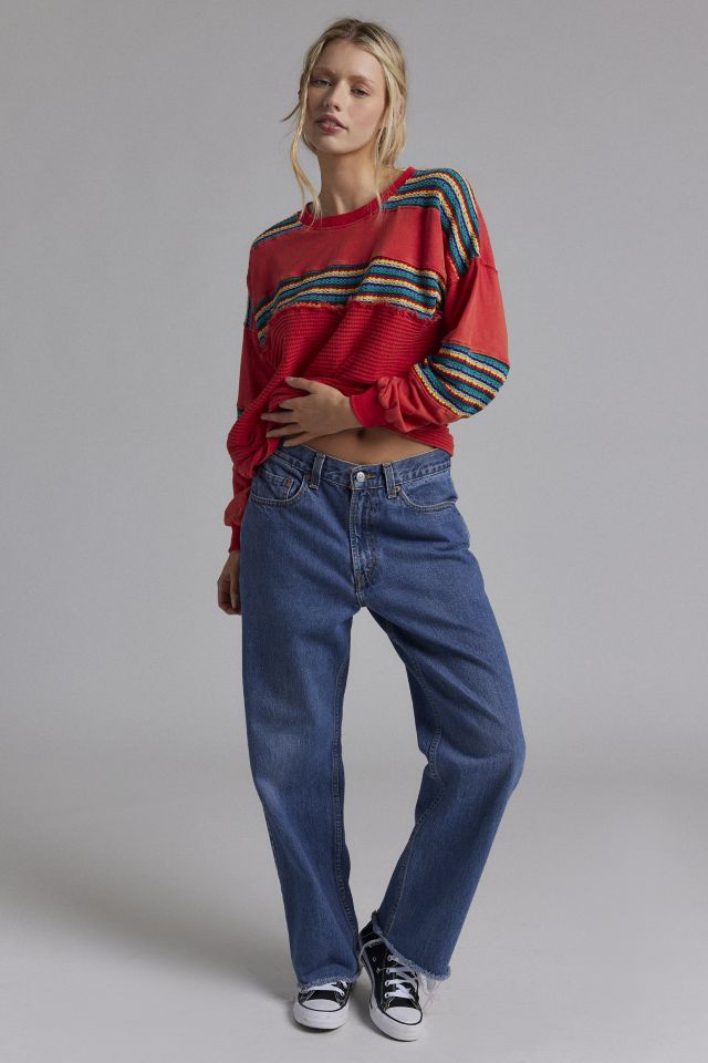 BDG Apollo Oversized Embroidered Long Sleeve Tee #3