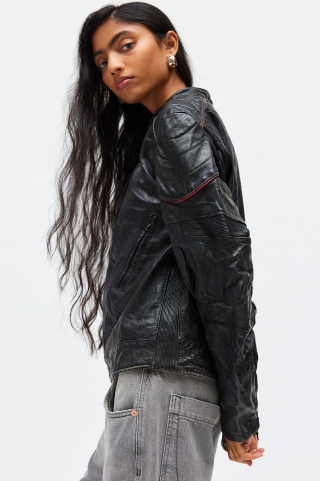 Veste Moto en Cuir Vintage By UO #2
