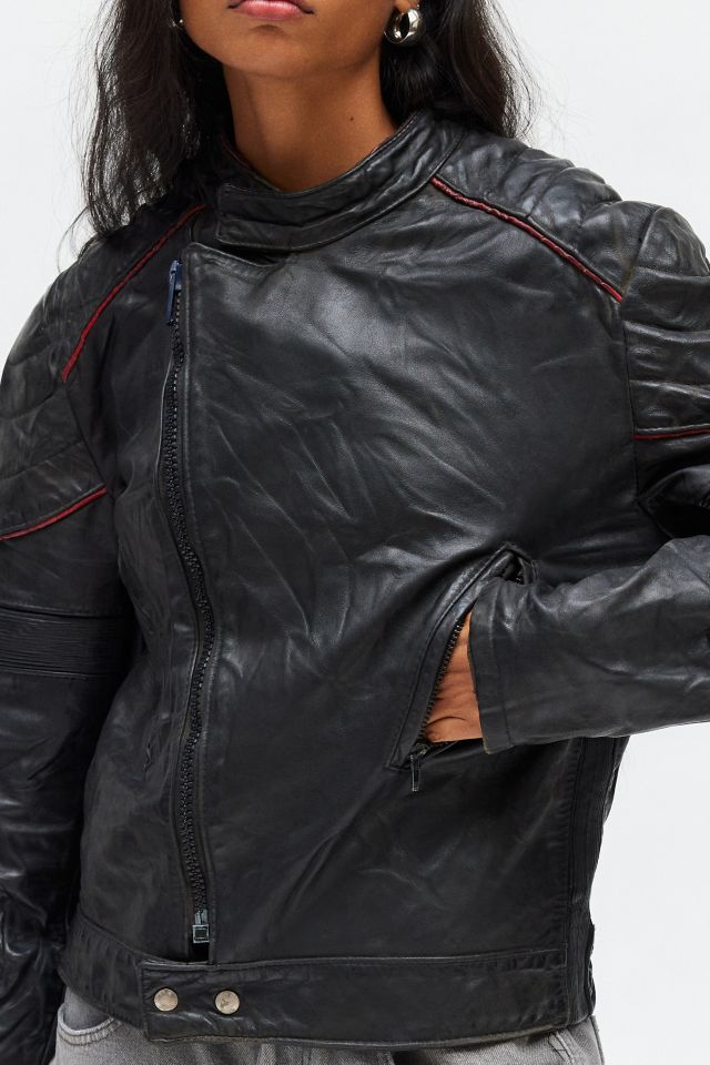 Veste Moto en Cuir Vintage By UO #3
