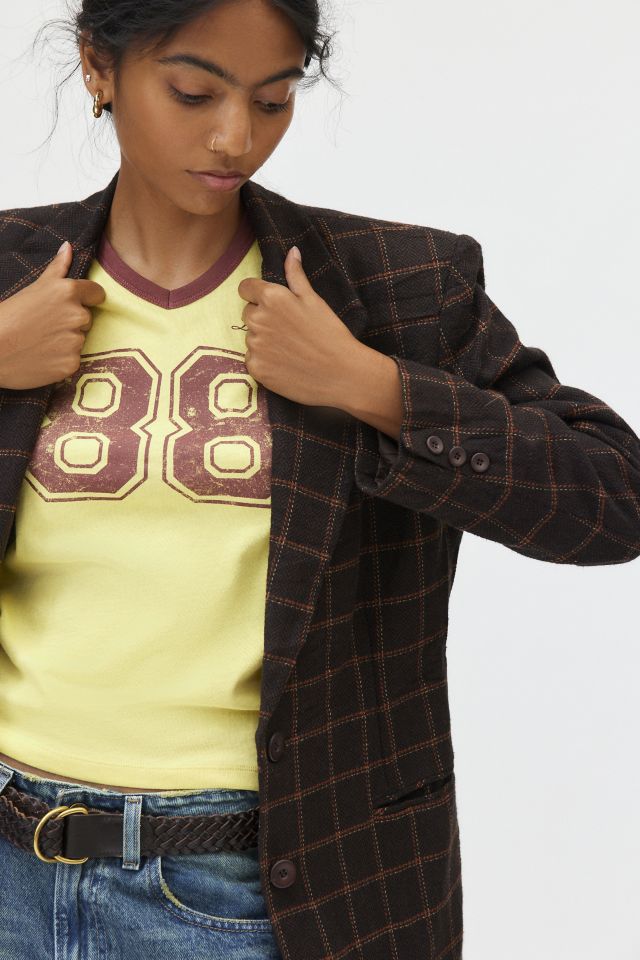 Vintage By UO Oversized Check Blazer #3