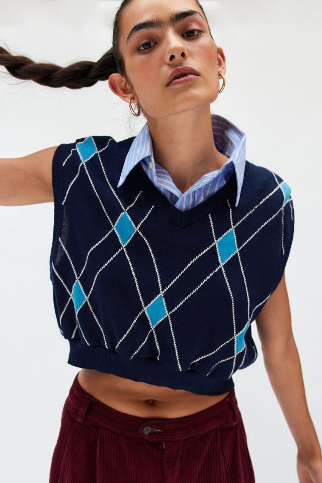 Gilet Sans Manches Court Argyle Urban Renewal Remade #4