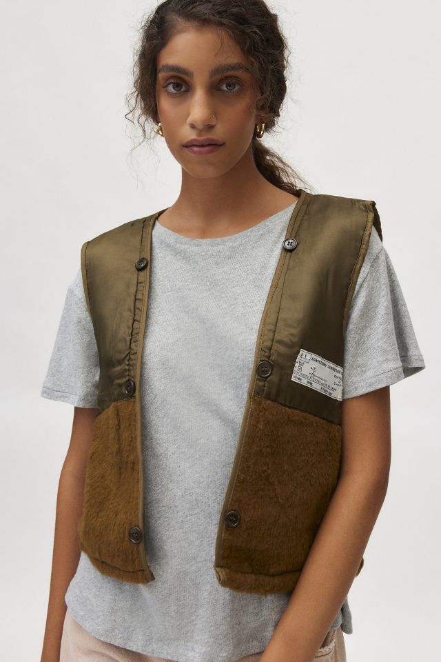 Urban Renewal Vintage Crop Surplus Vest #3