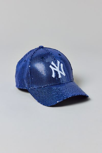 New Era Mlb New York Yankees Sequin 9forty Snapback Hat In Navy, Women's At Urban Outfitters In Navy