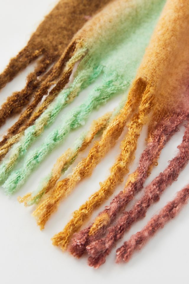 Ombre Striped Woven Scarf #2