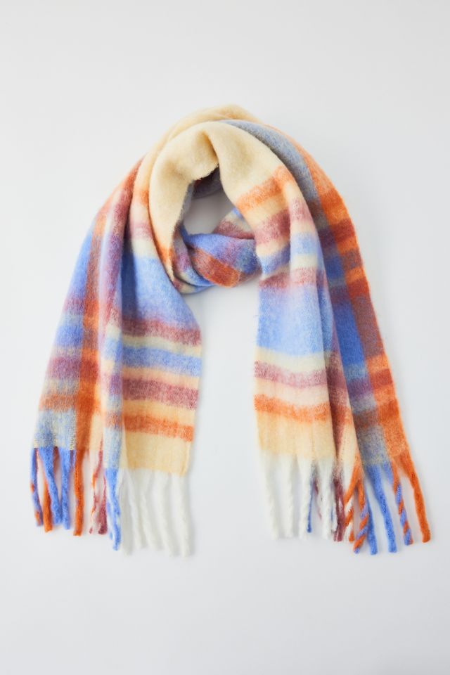 Fringed Plaid Shawl Scarf main image 0