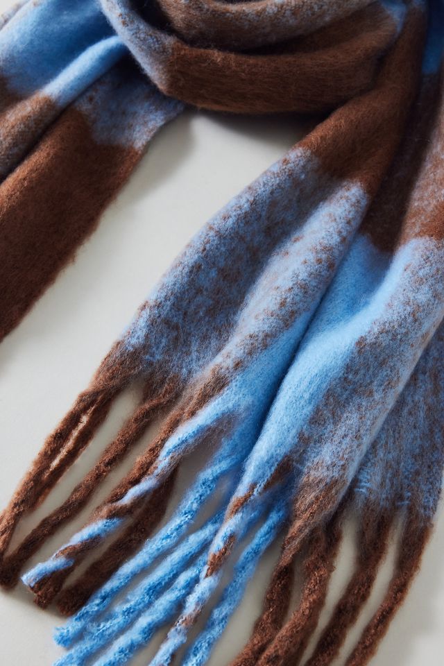 Plaid Woven Oversized Scarf #1