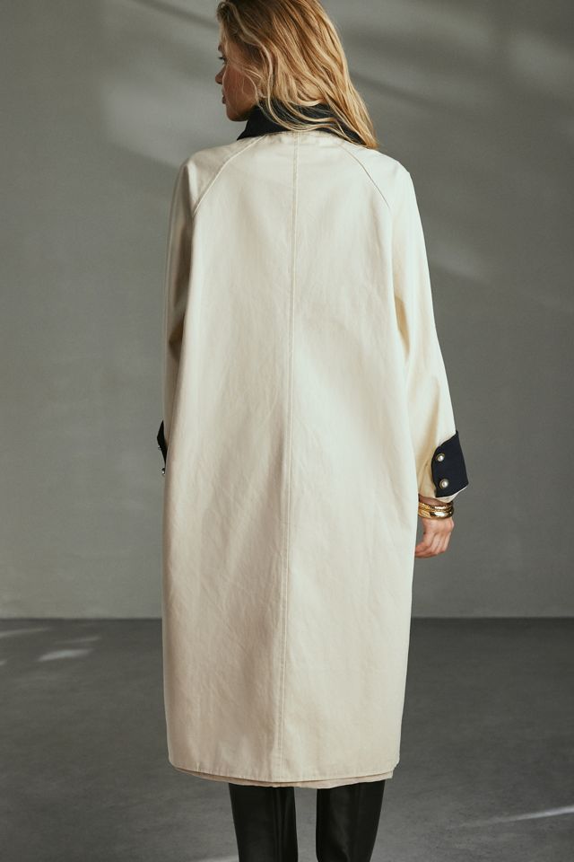 Sister Jane Hazel Faux Fur Collar Trench Coat | Urban Outfitters