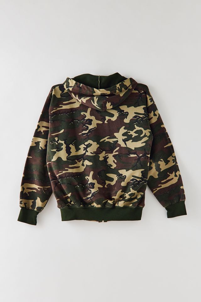 Camo Zip Up Hoodie