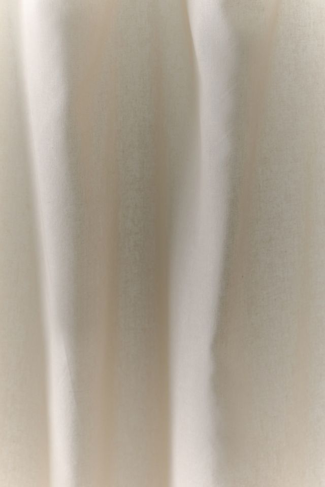 Skinny Tie Top Solid Café Curtain Set #2
