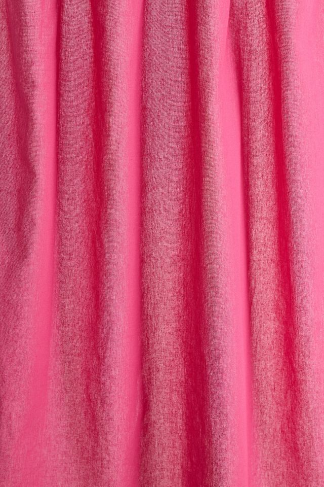 Skinny Tie Top Solid Café Curtain Set #2